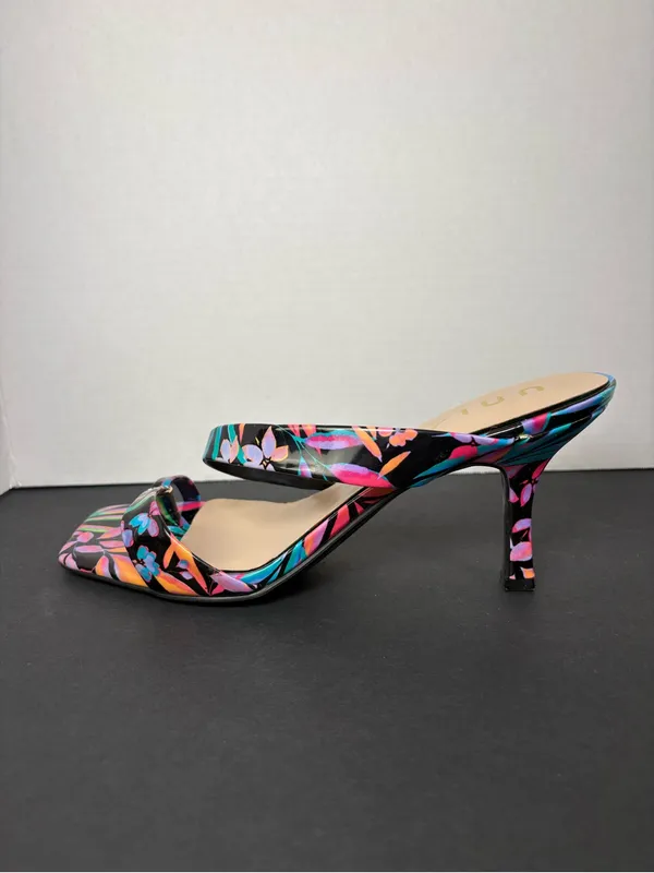 floral sandals mid-heel sandals size 10 - Image 5