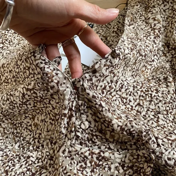 Zara brown printed dress - Image 14