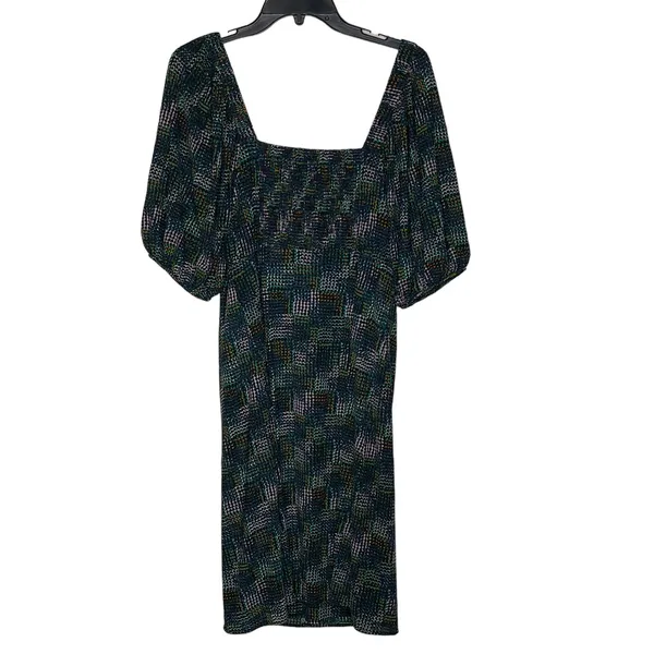 CAbi Dress Size Medium Multi Geometric Pattern Stretch Blend SS‎ Women - Image 8