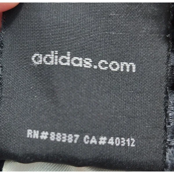 Adidas Athletic Shorts 3-Stripe Running‎ Gym Training Gray Red Women's L - Image 7