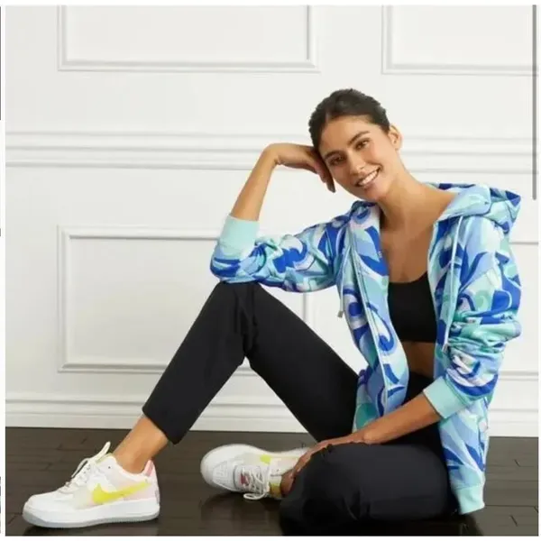 NWT Hill House The Allie Psychedelic‎ Hoodie Women's Size XS Colorful Loungewear - Image 4