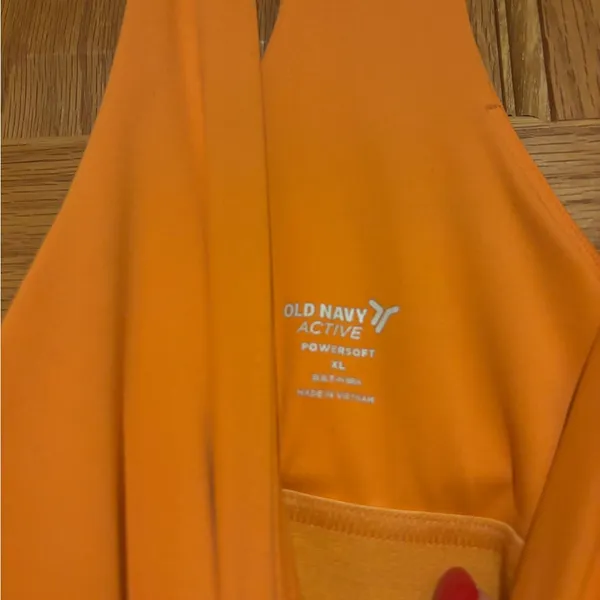 Old Navy Bright Orange Women's Active Tank Top - Image 4