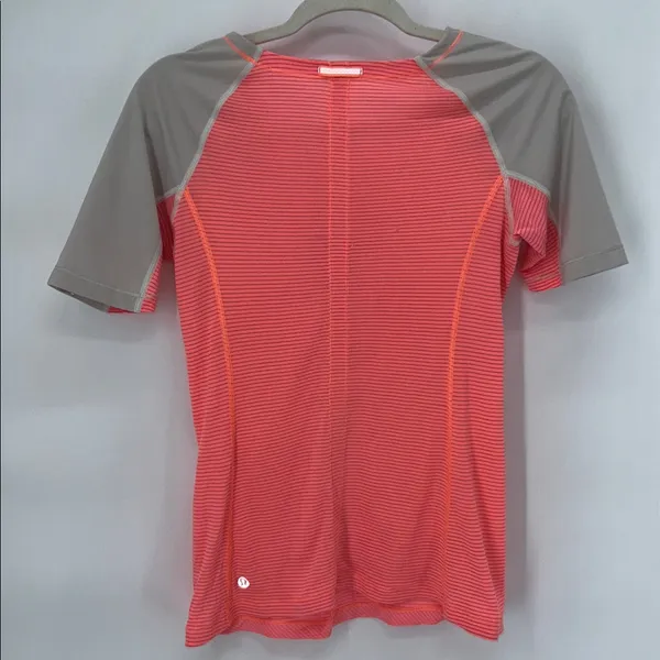 Lululemon Coral Swiftly Tech Short Sleeve Running Top Mesh Raglan Athletic Tee - Image 5