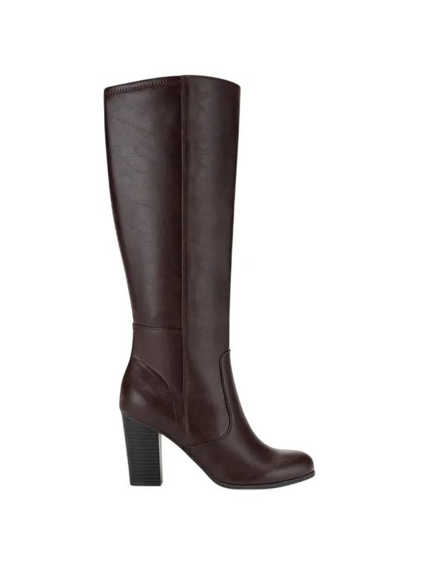 NWT Style & Co. Tall Knee-High Heeled Boots 10011011000 Chocolate Brown 9.5M - Image 2