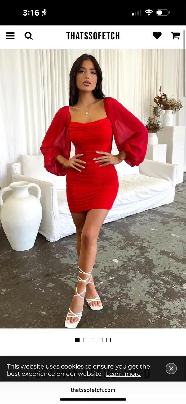 Red That’s So Fetch Dress - Image 2