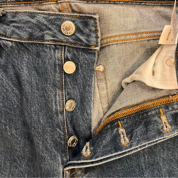 Everlane High Rise Curvy 90s Cheeky Straight Blue Women's Jeans - Image 4