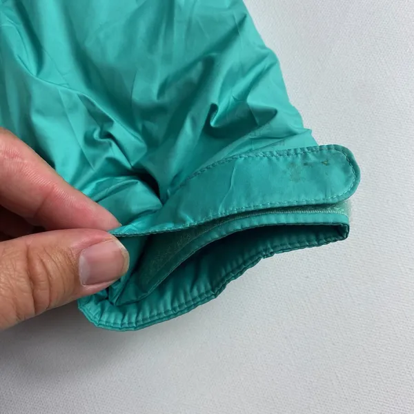 Columbia Jacket Womens Small Blue Turquoise‎ Full Zip Hooded Puffer Zip Pockets - Image 6