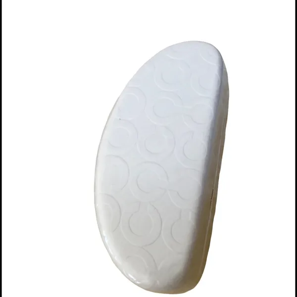 COACH Logo Ivory Sunglasses Hard Clamshell Case Lined Summer Designer - Image 3