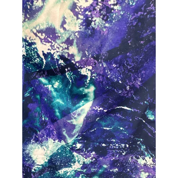 Tek Gear DryTek Womens Small‎ Blue Purple Galaxy Print Quarter Zip Pullover Top - Image 6