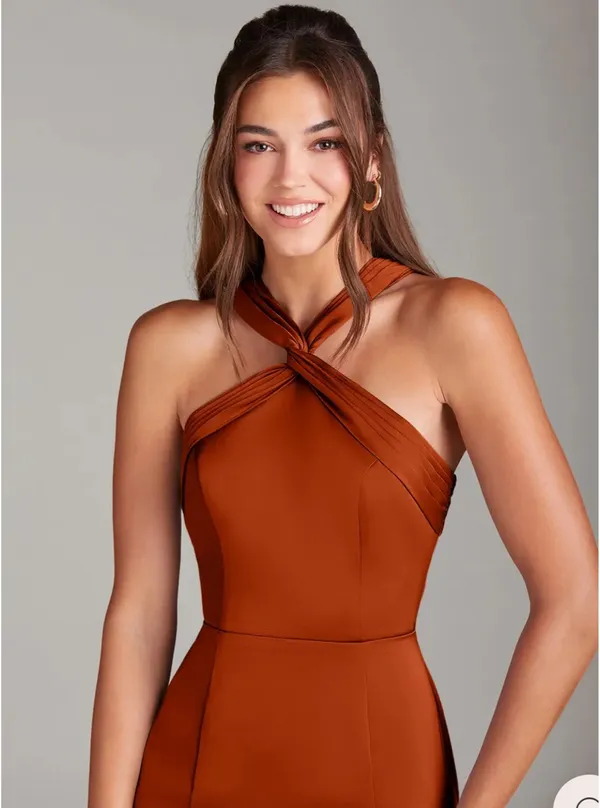 Azazie Rust Dress - Image 4