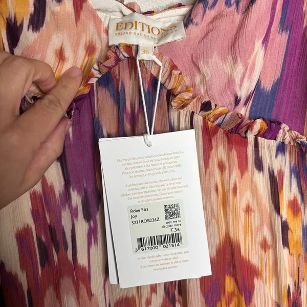 Sézane Editions Printed Maxi Dress in Joy - Image 11