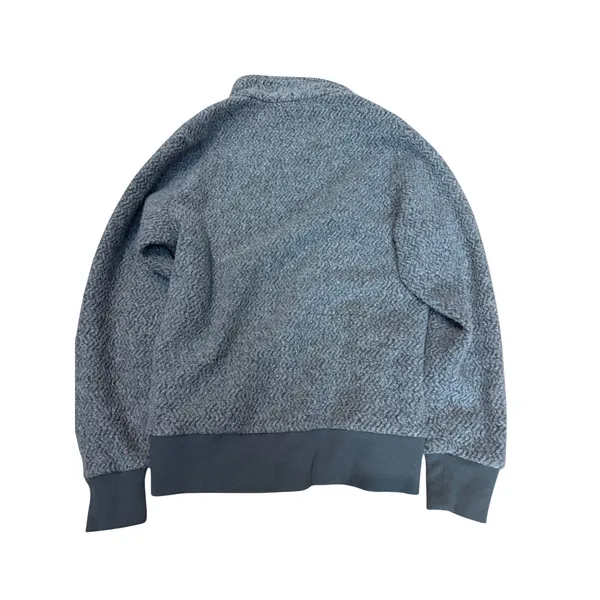 Patagonia Womens Woolyester Fleece 1/4 Zip Pullover Forge Grey 26950 - Image 2