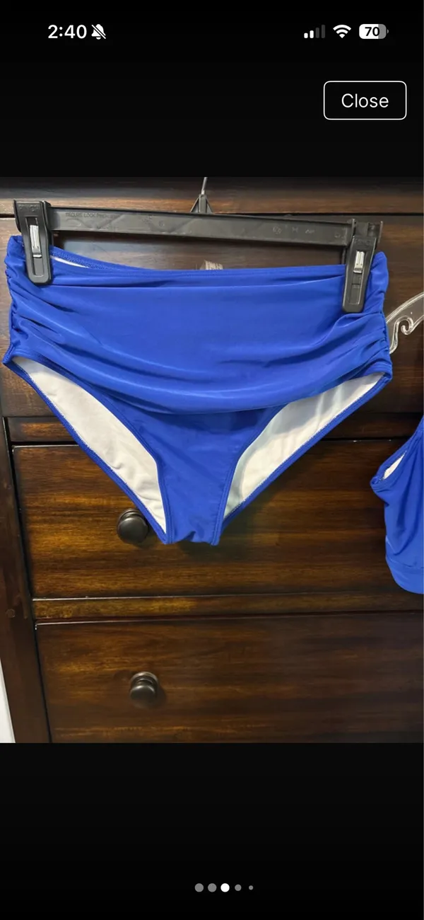 SHEIN 1xl swimsuit two piece Blue Size XL - Image 3