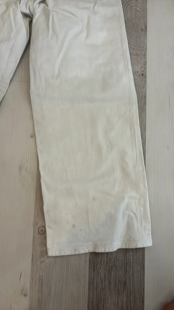 White Wide Leg Target Jeans - Image 3