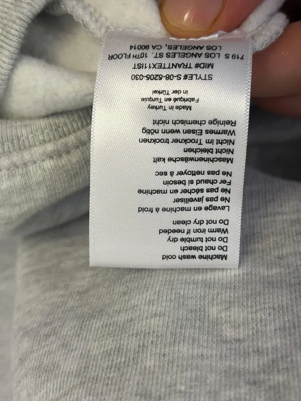 ANINE BING Sport Tyler Sweatshirt Heather Grey Size Large NWT ( SOLD OUT) - Image 9