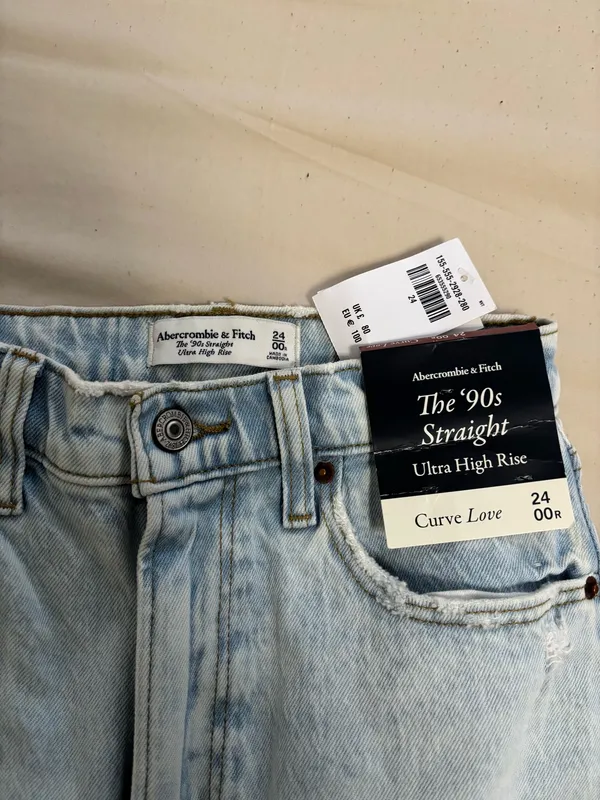 Abercrombie 90s Straight Jeans Curve Love - Image 3