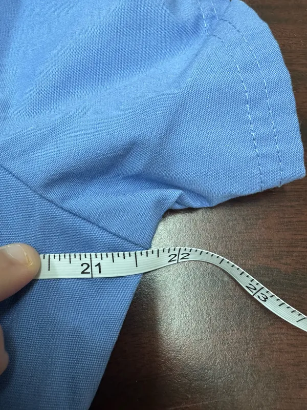Scrubstar Cecil Blue Scrub Top Size Medium - Image 5