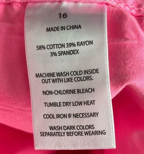 SLINK JEANS Curvy Ankle Jeggings in Hot Pink Size 16 NWT - Image 9
