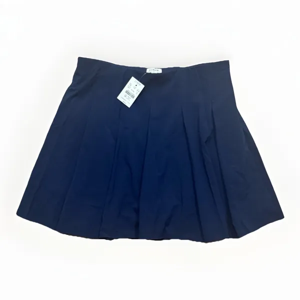 NEW JCrew Pleated Active Academic Preppy Skort Sz M Blue Performance Tennis‎ - Image 2