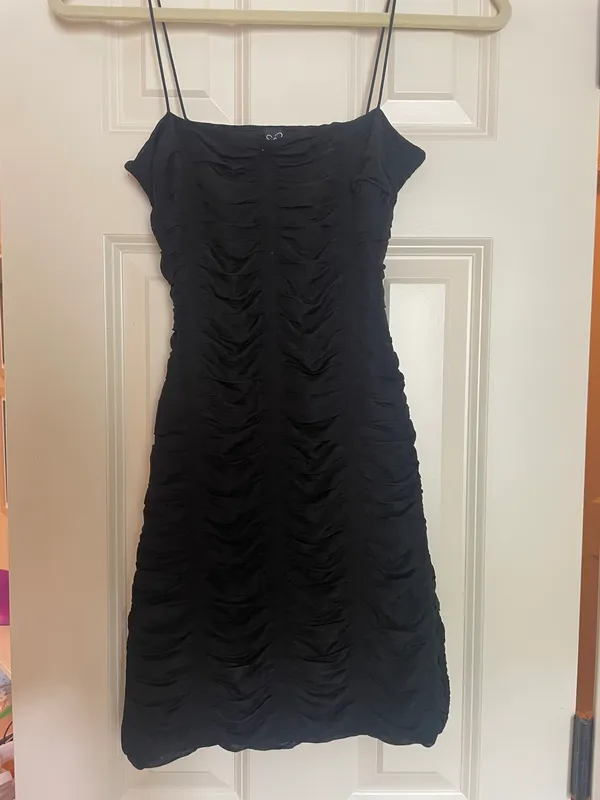 Sexy Bodycon Black Mini Dress - Image 2