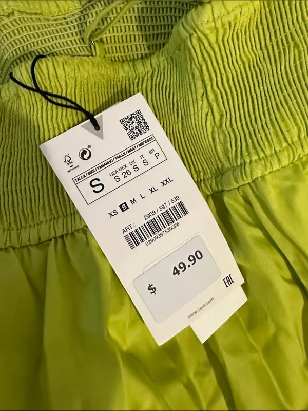 NWT Zara Lime Green Maxi Dress - Image 5