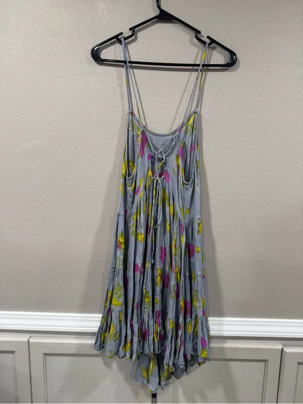 Free People Circle of Flowers Mini Slip Dress - Image 4