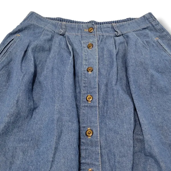Vintage Koret City Blues Petites Skirt Size 8 W30"in Waist Women's Vintage Skirt - Image 2