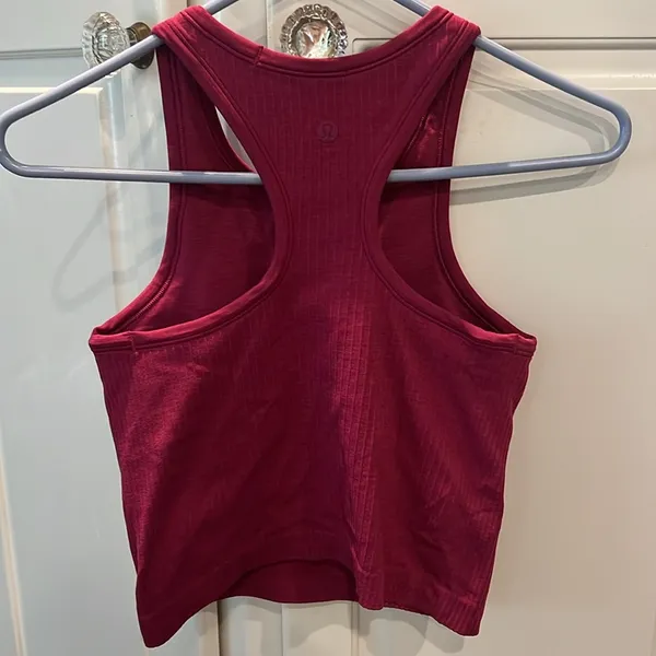 Lululemon Athletica Ebb To Street Cropped Racerback Tank Size 4 - Image 3