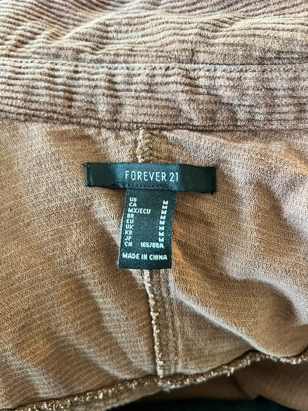 Forever 21 Corduroy Cropped Jacket - Image 3