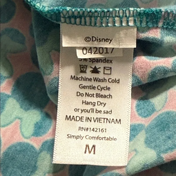 Disney LuLaRoe medium Irma Minnie Mouse turquoise pink hi low oversized tunic - Image 6