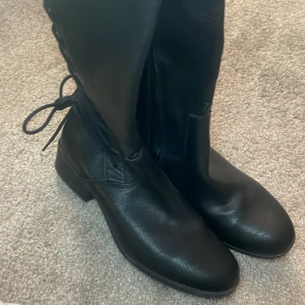 Steve Madden lace up boots black vegan leather 10 - Image 6