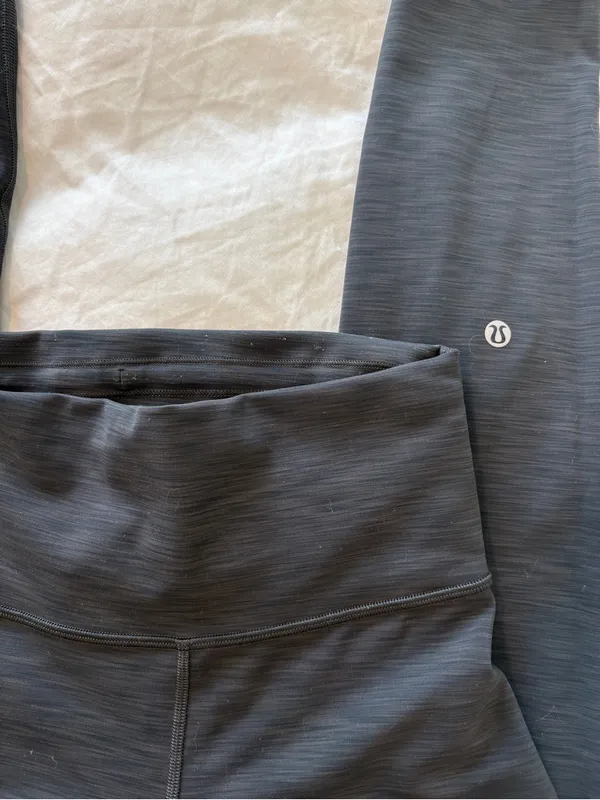Lululemon Heathered Graphite Grey Leggings - Image 3