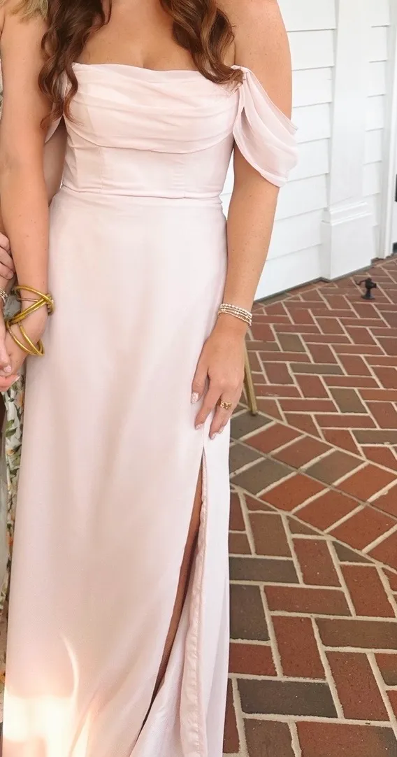Azazie Bridesmaid Chiffon Dress - Image 4