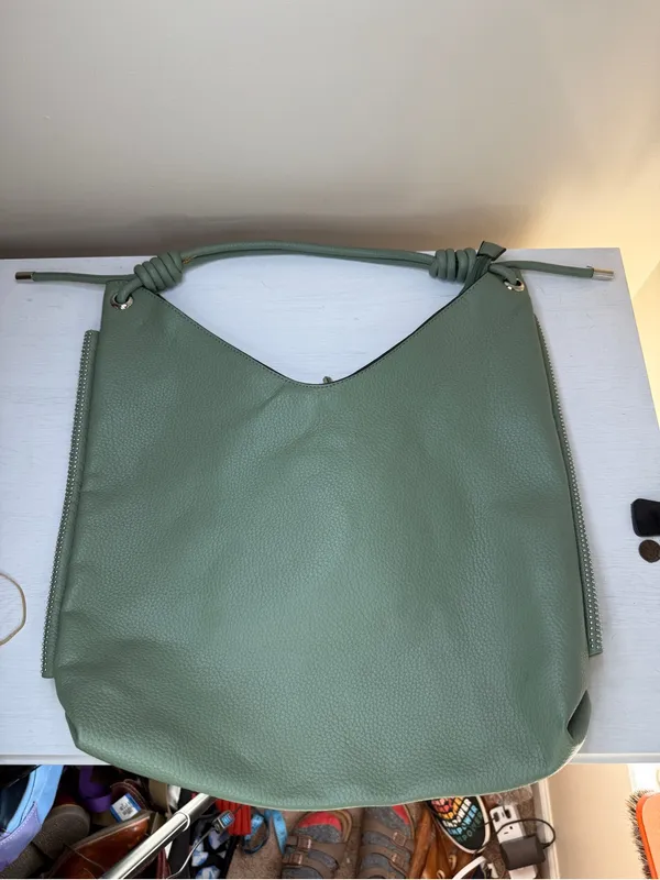 Montana West Slouchy Shoulder Bag Knotted Hobo Bag Green - Image 2