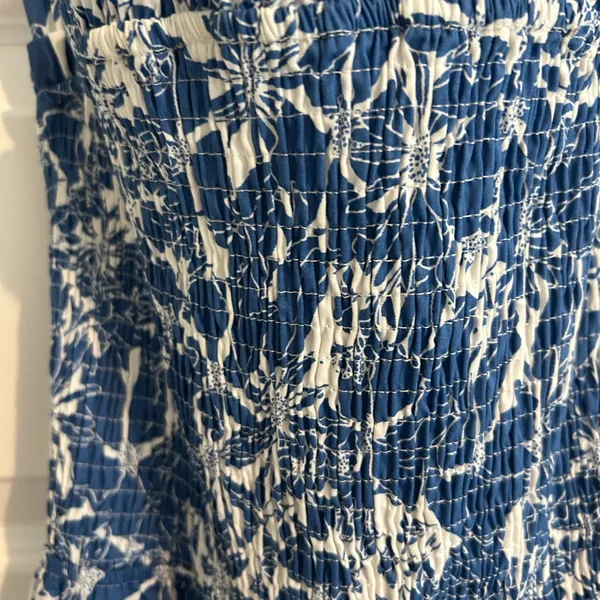Hello Molly Floral Maxi Dress Blue White Size 8 - Image 3
