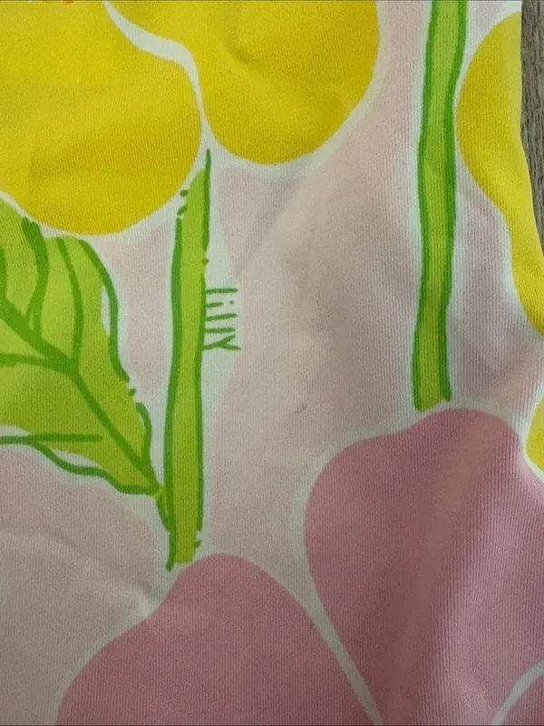 Lilly Pulitzer Vintage Floral One Piece Bathing Suit Women’s Size 10 - Image 2