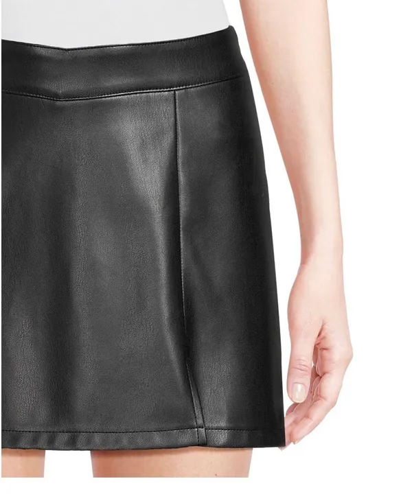 No Boundaries Leather Skort - Image 2