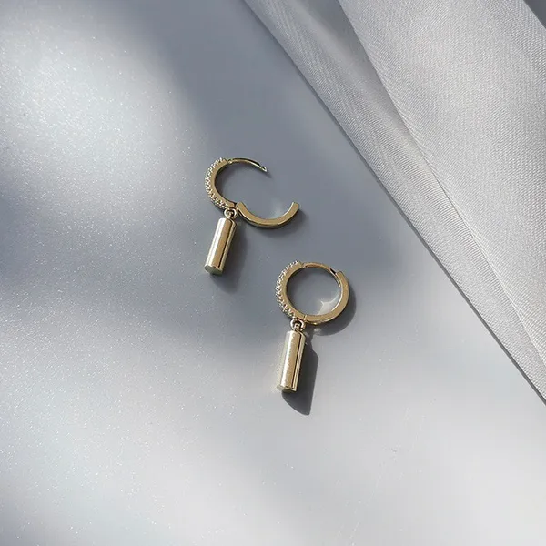 Metal Bar Dangle Drop Earrings for Women - Image 3
