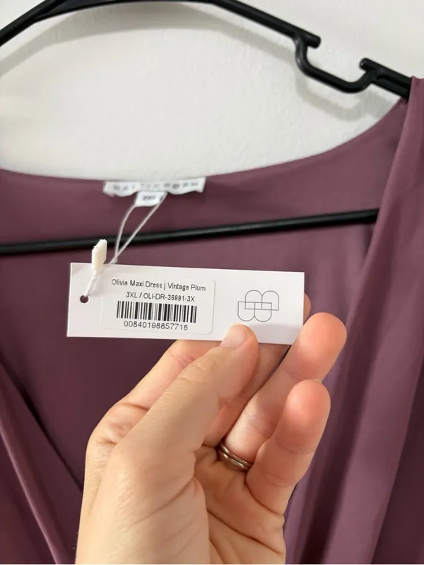 Baltic Born NWT Olivia Maxi Dress in Vintage Plum- Size 3X - Image 7