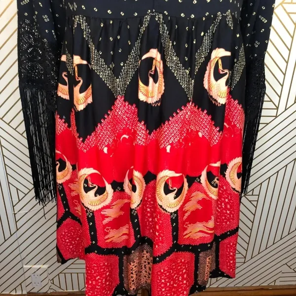 MINKPINK Dancing Crane‎ Fringe Dress - Image 5