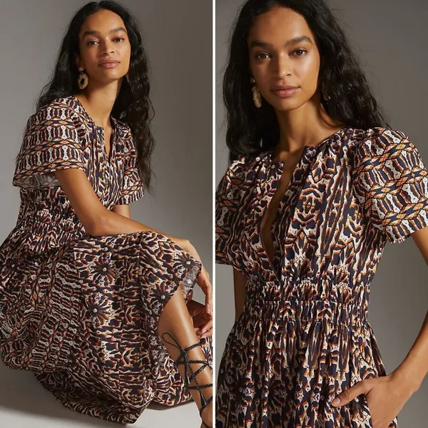Maeve Anthropologie Somerset Maxi Dress 100% Cotton Size M NWOT - Image 5