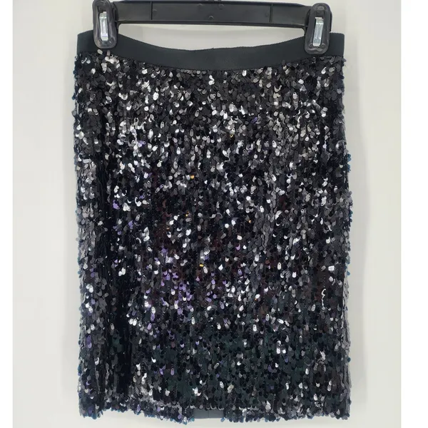 Vintage Teenflo Sequin Mini Skirt Black– Women’s 2 - Image 6