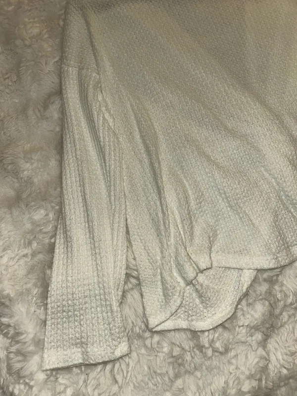 Material Girl Twist Knot White Sweater - Image 5