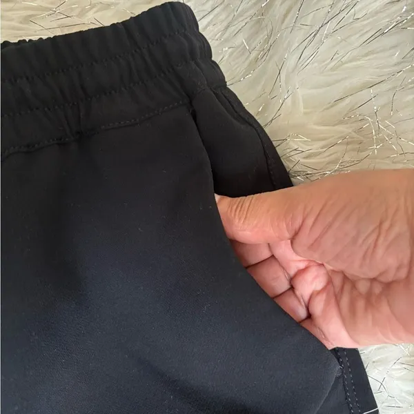 Wilfred Black High Waist Track Creppe Jogger Pants Size M - Image 5