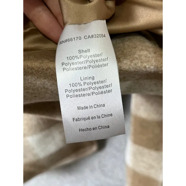 Hutch Buffalo Plaid Wool Blend Blazer Jacket Beige Cream Shacket Coat Size 1X - Image 7