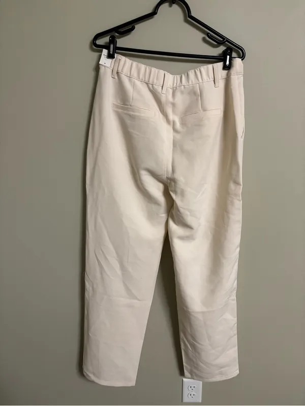 Abercrombie & Fitch Cream Dress Pants Trousers Size Medium New Career Office - Image 2
