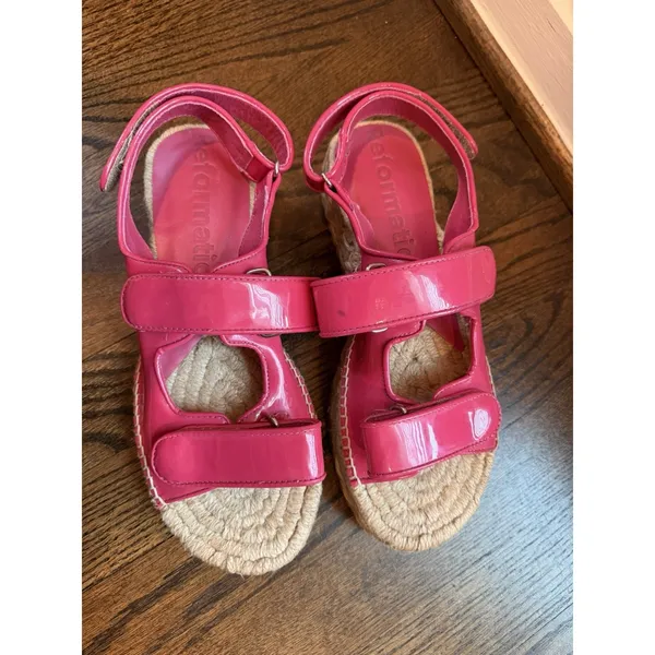 Reformation Trinity Sport Espadrille Patent Leather Hot Pink Sz 7 NEW - Image 7