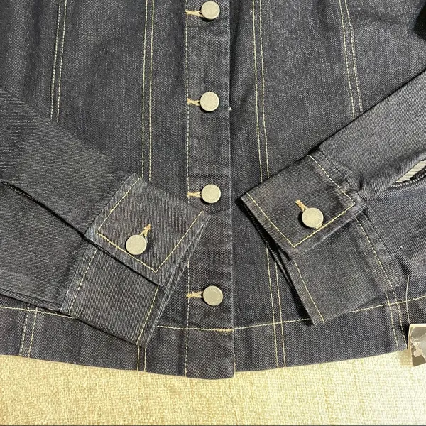 New York & Company Jean Jacket Blue Size XL - Image 7