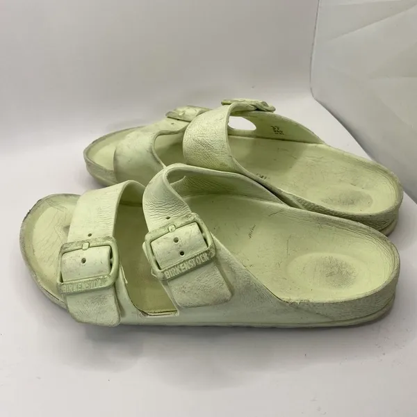 Birkenstock Sandals Arizona‎ Green/Yellow EVA EU 37 US W6 M4 - Image 8