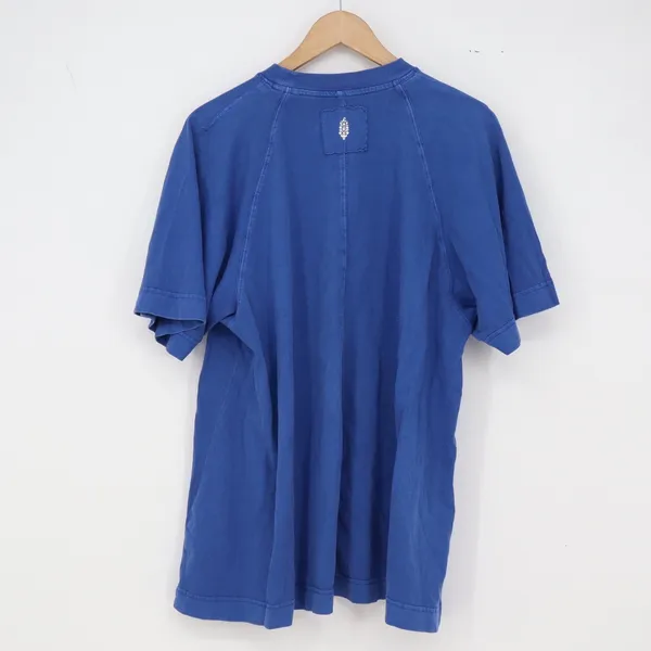 Free People T-Shirt Womens S FP Movement Blue Raglan Activewear Excellent - Image 5